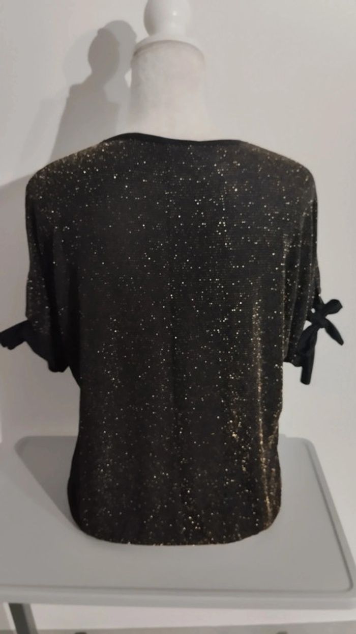 Haut à paillettes femme / haut de soirée femme taille S - photo numéro 4
