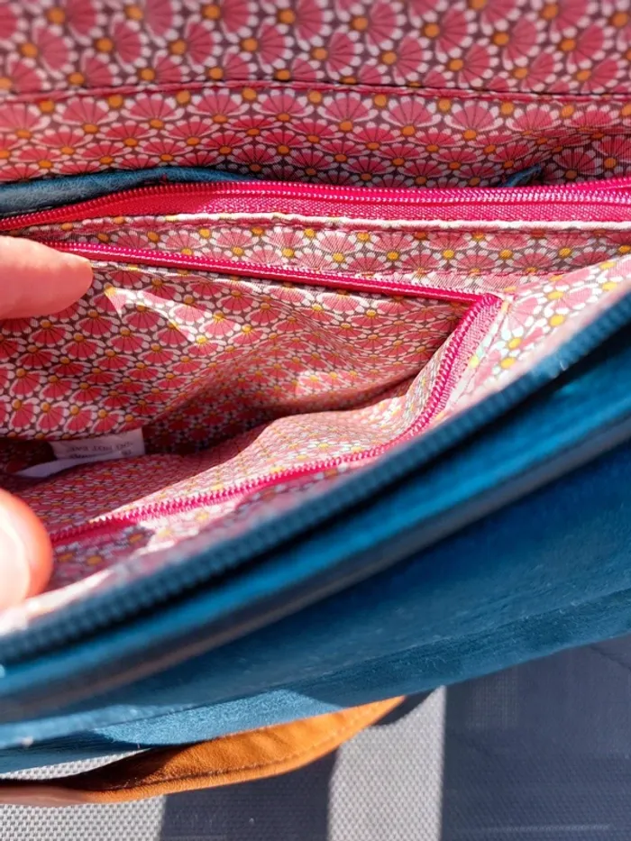 S'accroche turquoise avec nombreuses pochettes - photo numéro 4