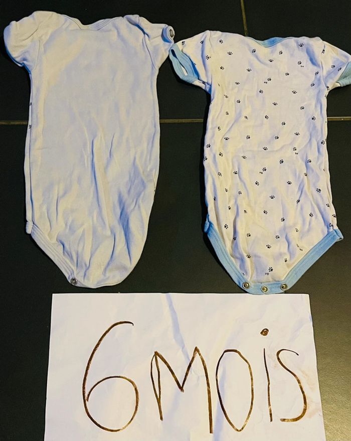 2 bodies manches courtes 6 mois - photo numéro 6