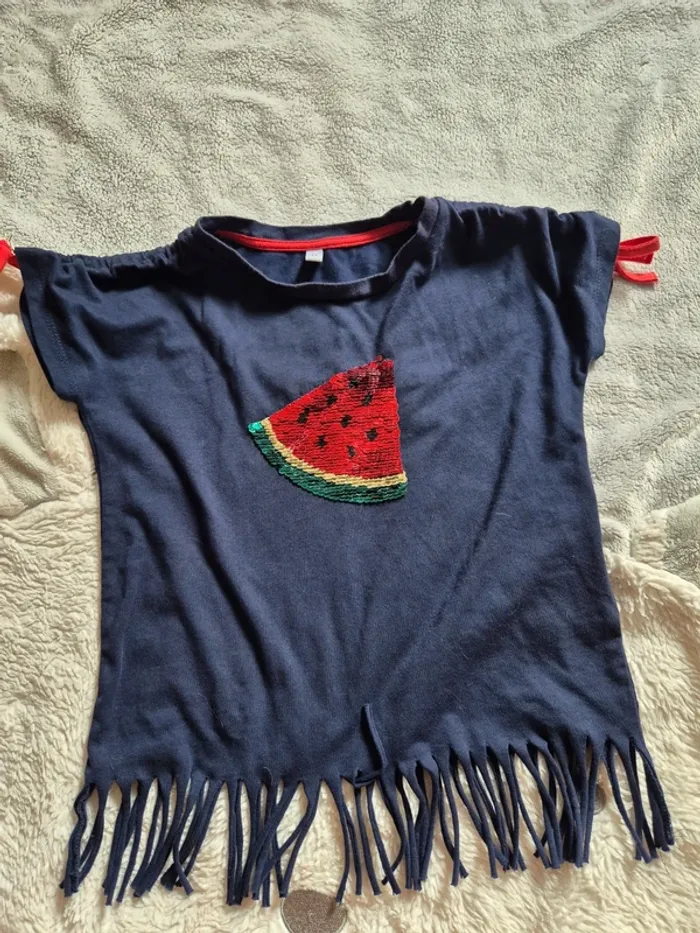 Jolie tee-shirt à franges - photo numéro 2