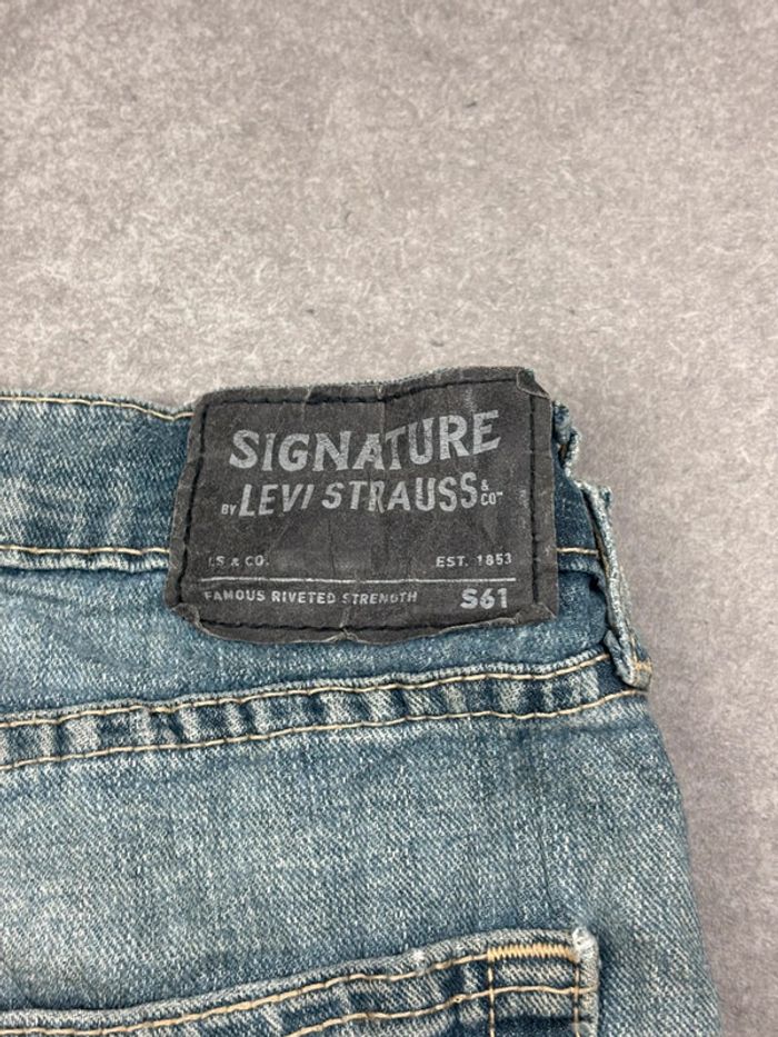 Jean pantalon coupe droite 561 noir bleu W32 L30 - photo numéro 3