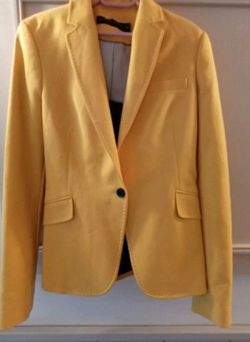 Blazer femme Zara jaune 