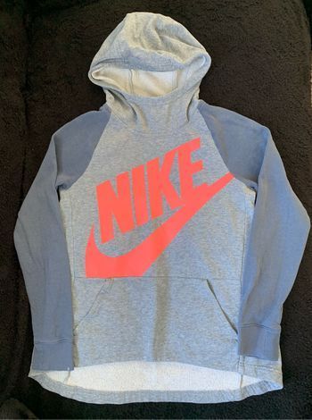 Sweat gris et orange Nike taille M
