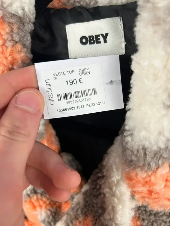 Veste polaire Obey Unisexe T.M neuve - photo numéro 3