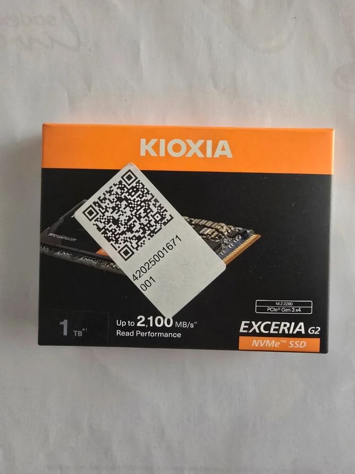 SSD Kioxia Exceria G2 1 To NVMe Urgent - photo numéro 2
