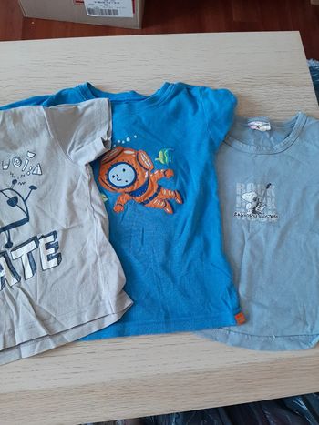 Lot de 3 t-shirts manches courtes taille 24 mois
