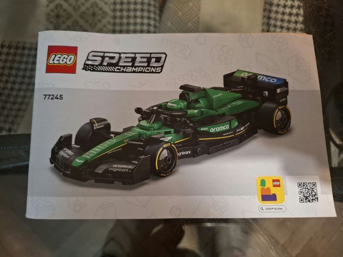 77245 Notice Lego Speed Champions Aston Martin Aramco F1 AMR24