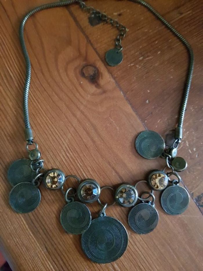 Collier laiton vintage