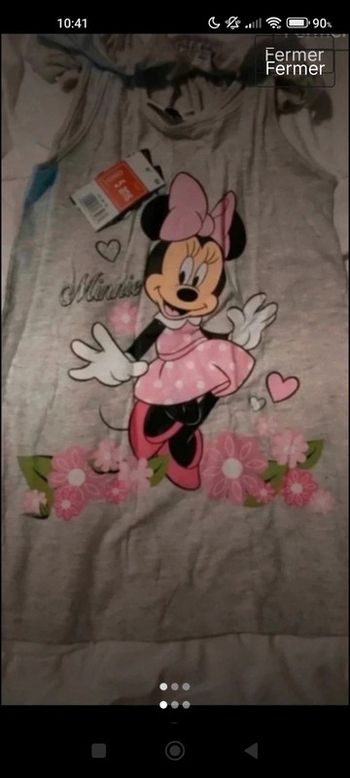 Robe grise Minnie