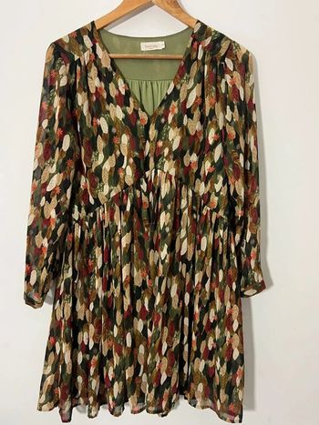 Robe imprimé feuilles