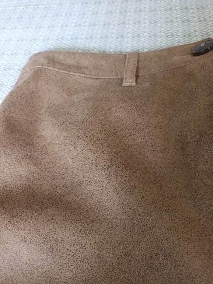 Short en suédine et tissu bouclette - photo numéro 7