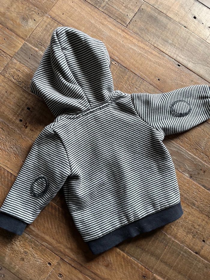 Veste capuche rayée TAO - photo numéro 2
