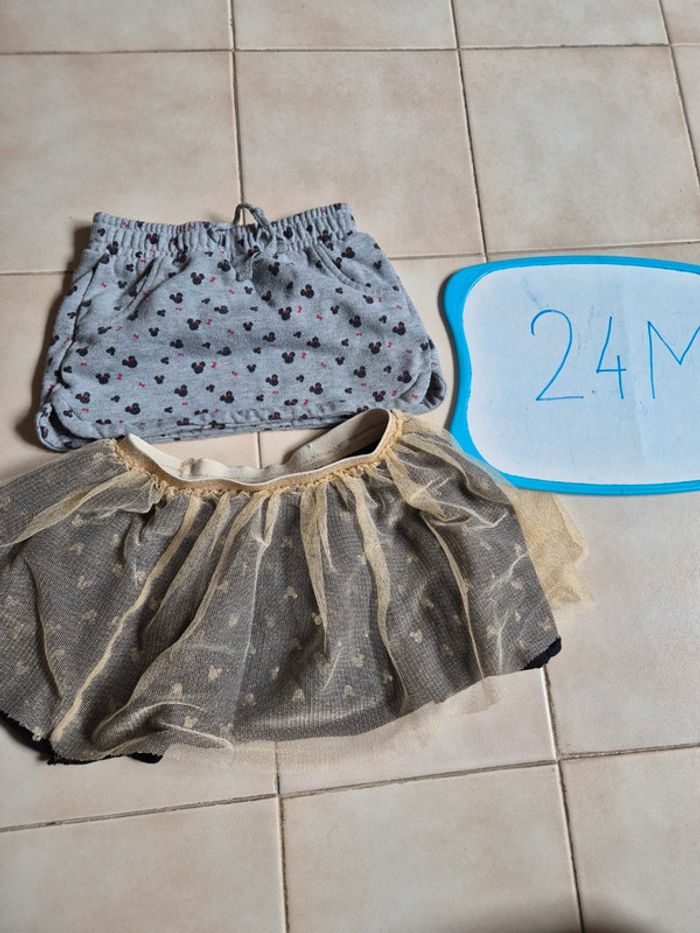 Lot 2 jupe minnie 24 mois