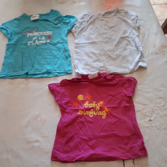 3 t shirts 6 mois