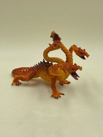Figurine Dragon à 4 têtes Plastoy 20 x 12 cm