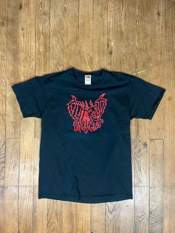 T-shirt groupe Clitorus Invaginatus L noir imprimé graphique 100% coton Brutal Death