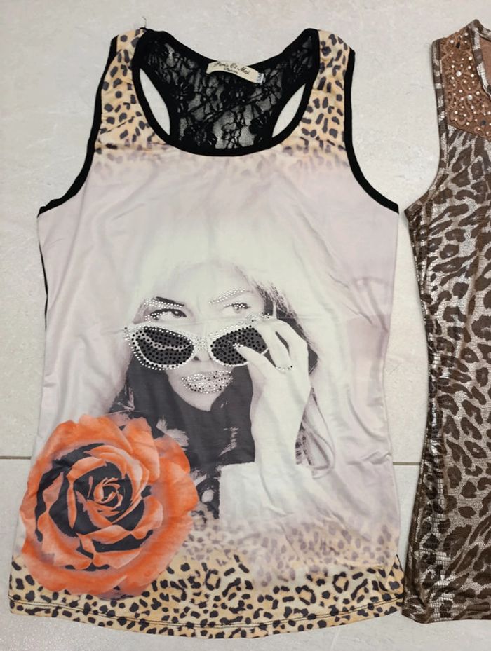 Lot tee shirt femme t.S - photo numéro 4