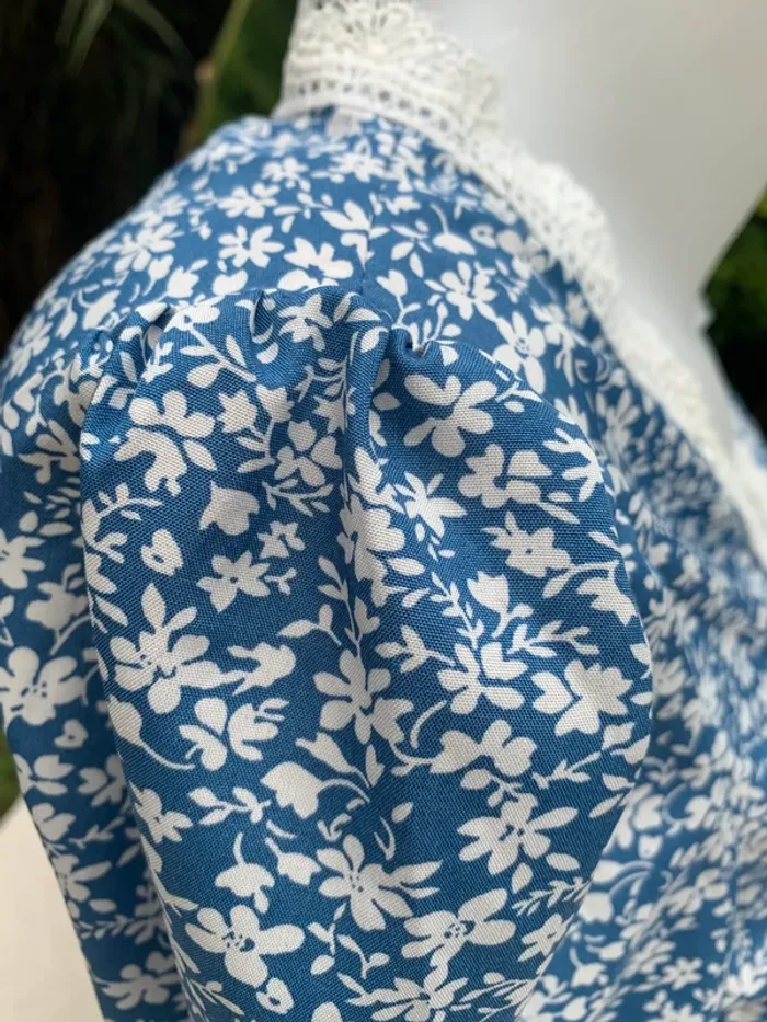 Blouse SHEIN manches longues fleuries taille M - photo numéro 8