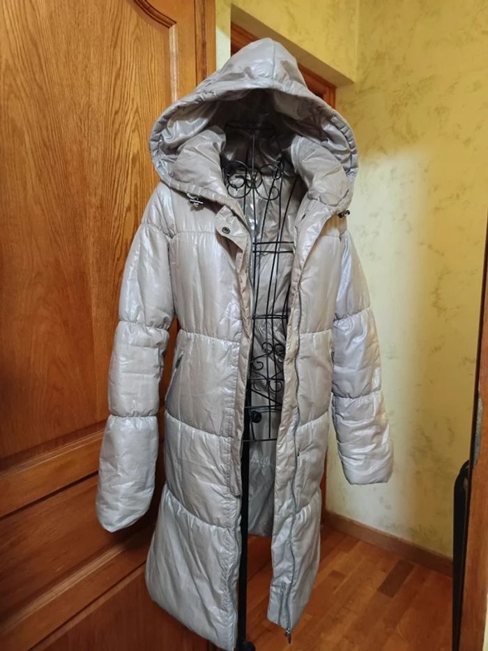 Doudoune longue imperméable à capuche femme - photo numéro 2