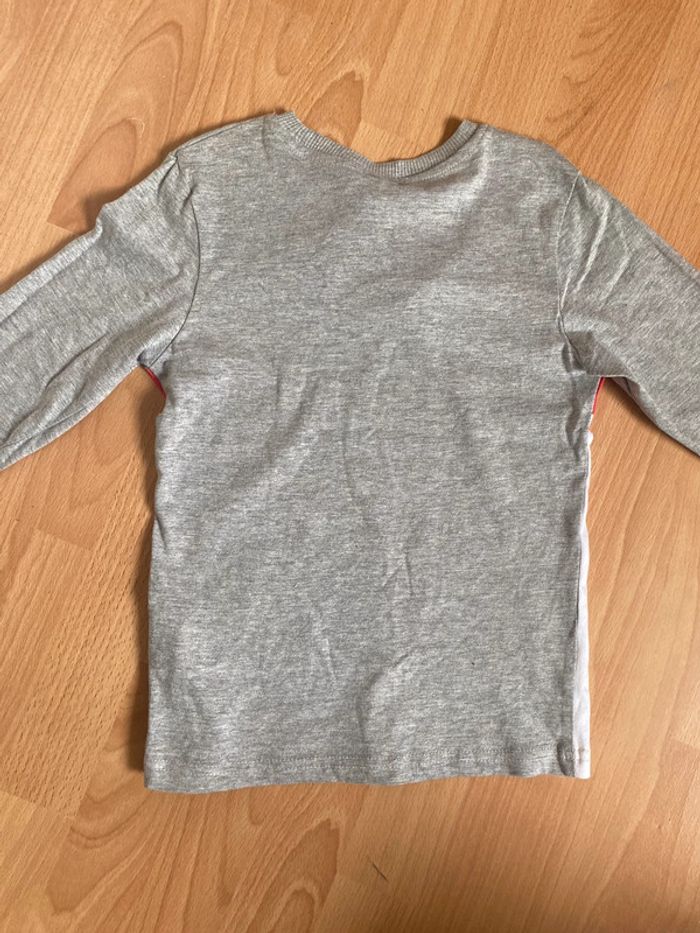 Beau T-shirt ML gris et blanc NASA T. 8 ans/128 cm garçon neuf avec étiquette - photo numéro 4