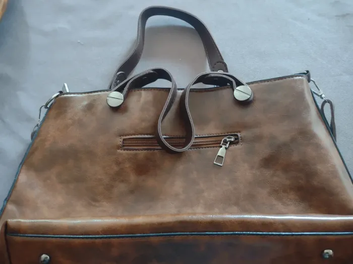 Sac femme cuir marron Vintage - photo numéro 8