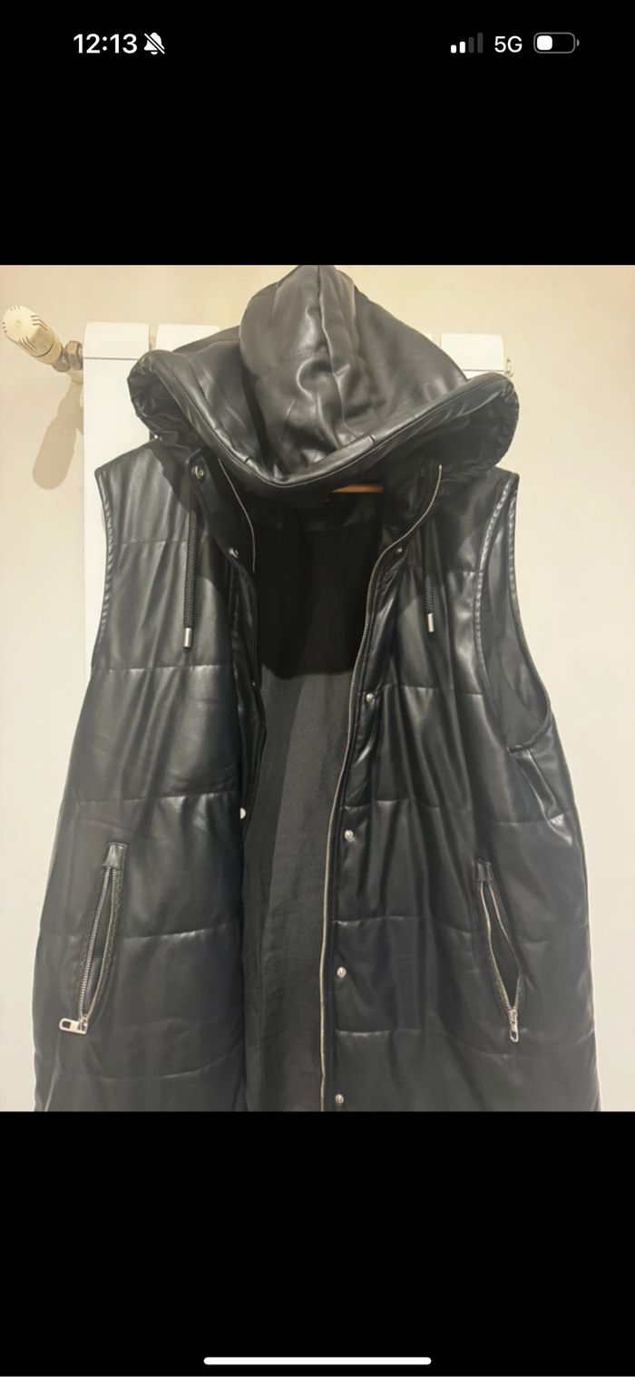 Doudoune sans manches noire Zara - photo numéro 2