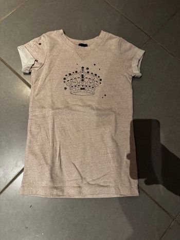 Robe / Tunique manches courtes - Ikks - Couronne - Beige, crème & doré - 6 ans