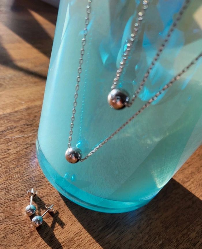Parure collier bracelet boucles d'oreilles - photo numéro 2