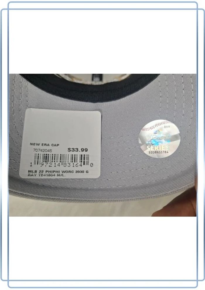 casquette grise new era world champions 2022 / taille M brodé (443) - photo numéro 9