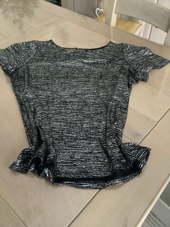 Blouse argentée