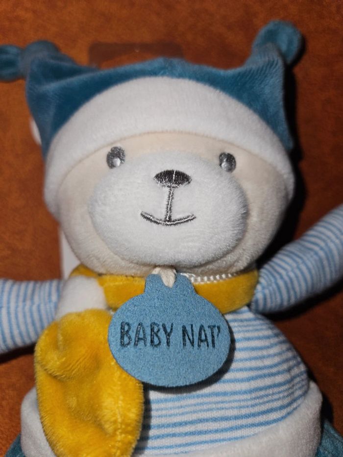 Polochon babynat 30 cm neuf - doudou peluche - photo numéro 5