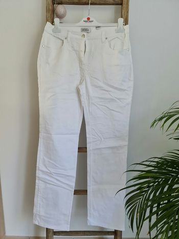 Pantalon taille 40 L blanc