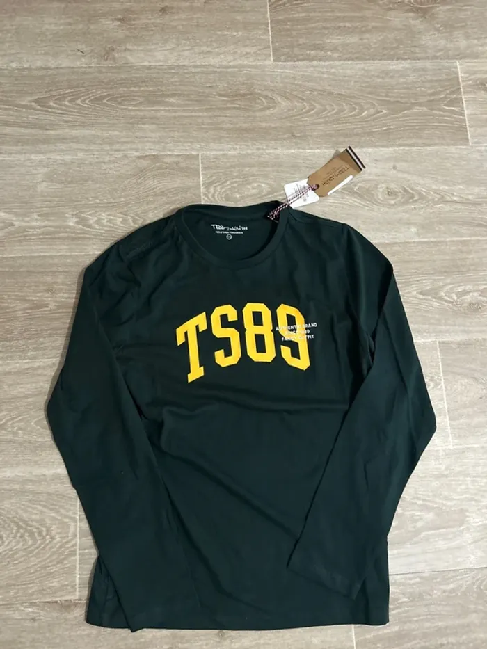 T-shirt Teddy Smith vert foncé manches longues 14ans