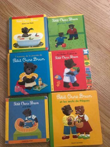Lot livres  petits  ours brun