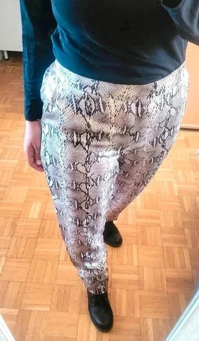 Pantalon satiné Mango Casual Taille S - photo numéro 2