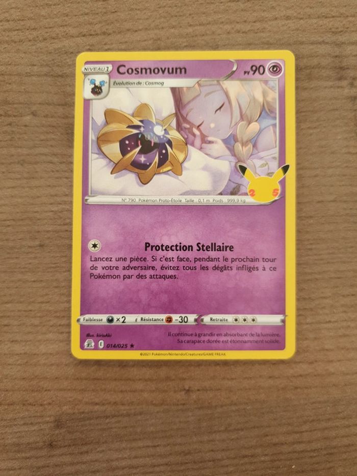 Carte Pokémon Cosmovum 014/25 Célébrations 25 ans - photo numéro 3