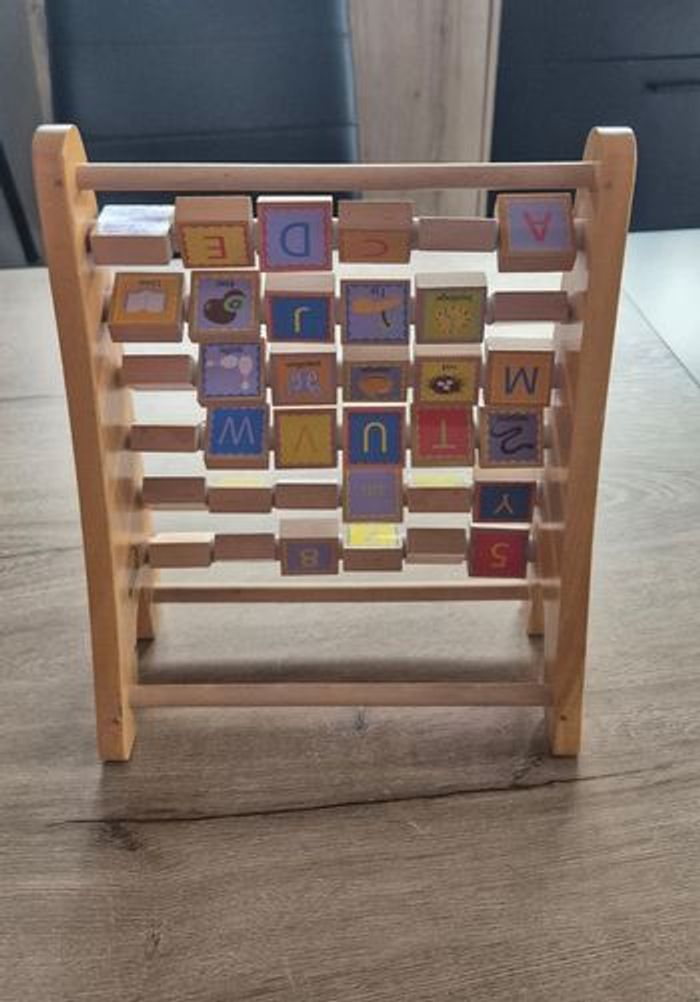 Boulier abécédaire en bois - photo numéro 5