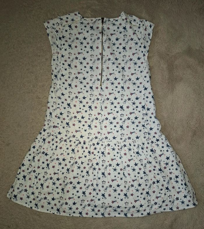 Robe blanche à étoiles 10 ans tao - photo numéro 5