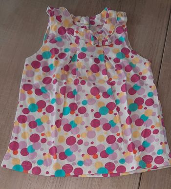 Haut à bretelles 18 mois grain de blé