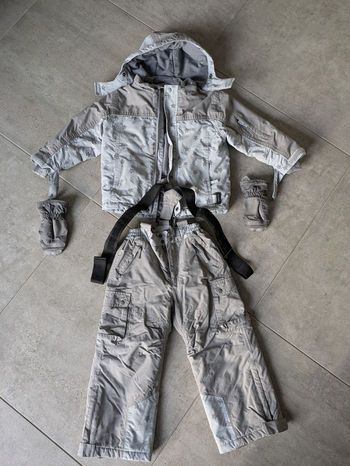 Ensemble veste pantalon ski moufles 4 ans fille garçon