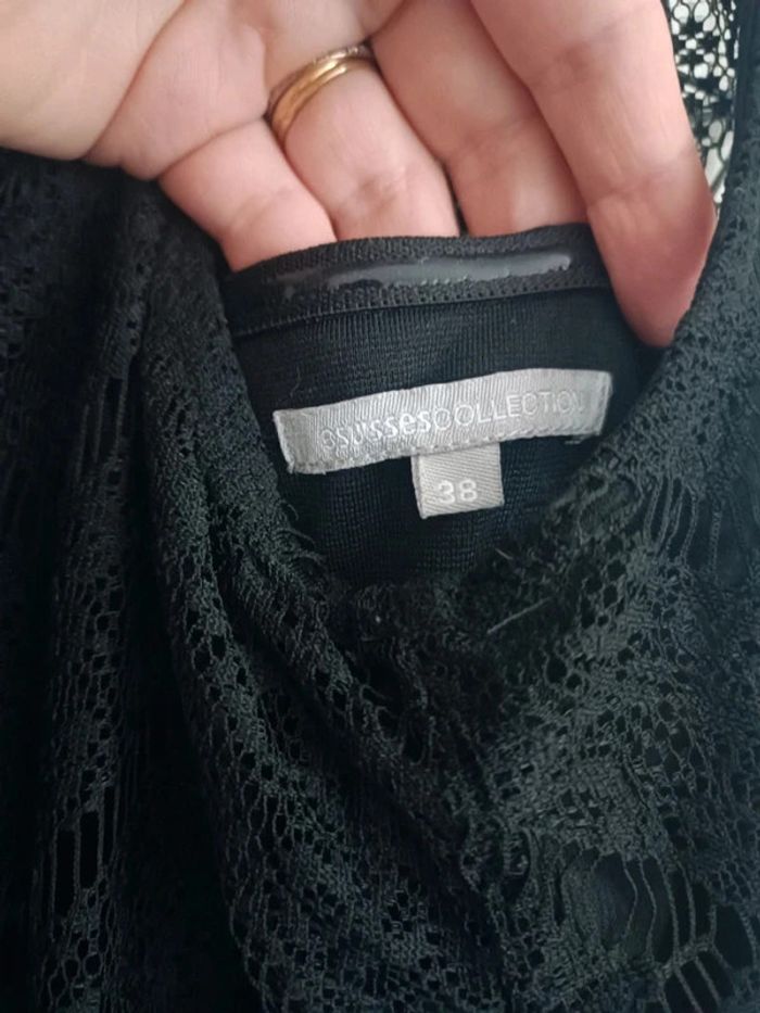Robe noire dentelle les 3 suisses taille 38 #giustina9femme38 - photo numéro 3