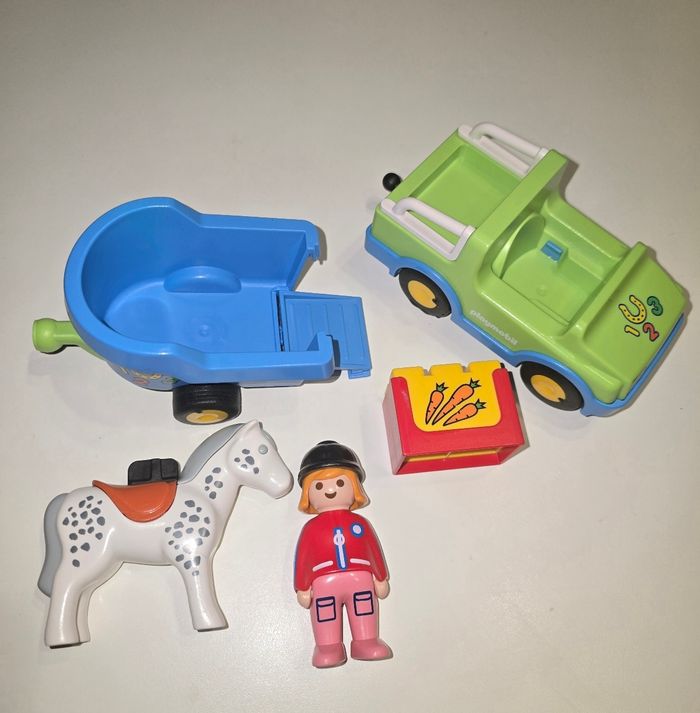 123 playmobil van + cheval 6958 complet - photo numéro 4