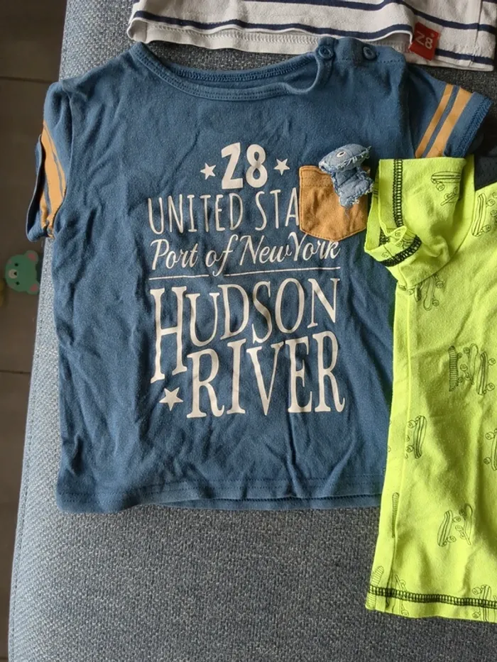 Lot de 9 tee shirts Z8 taille 80 cm - photo numéro 7