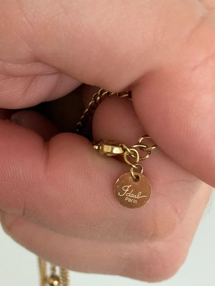 Collier 3 rangs dorés - photo numéro 5