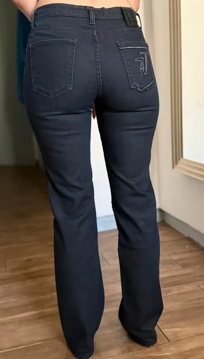 Jean femme Trussardi Jeans - Taille 36/38 - Noir - photo numéro 2