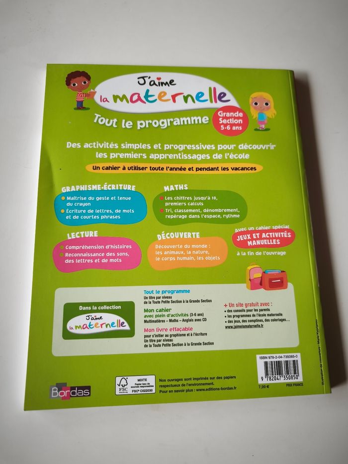 J'aime la maternelle grande section 5-6 ans - photo numéro 2