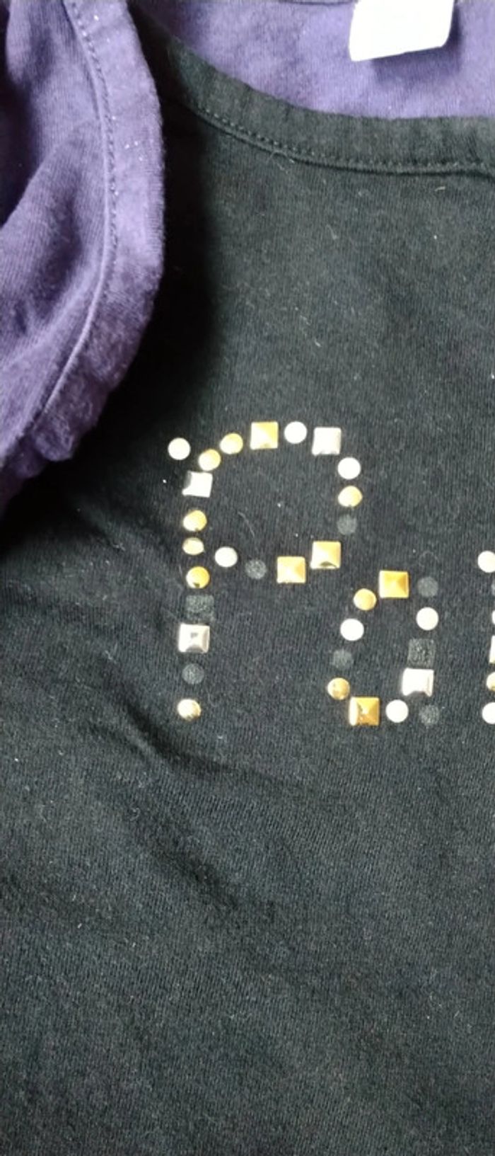 Tee-shirt boléro 2 en 1 de fête noir violet fille 7 ans zeeman - photo numéro 14