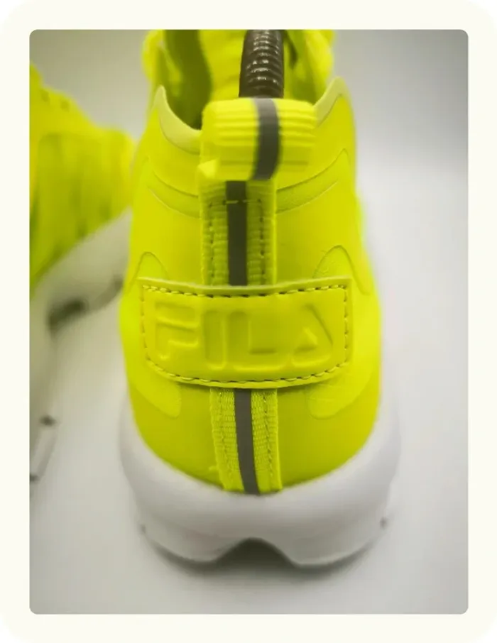 Baskets Fila Disruptir run jaune néon fluo Taille 43 Neuves - photo numéro 6