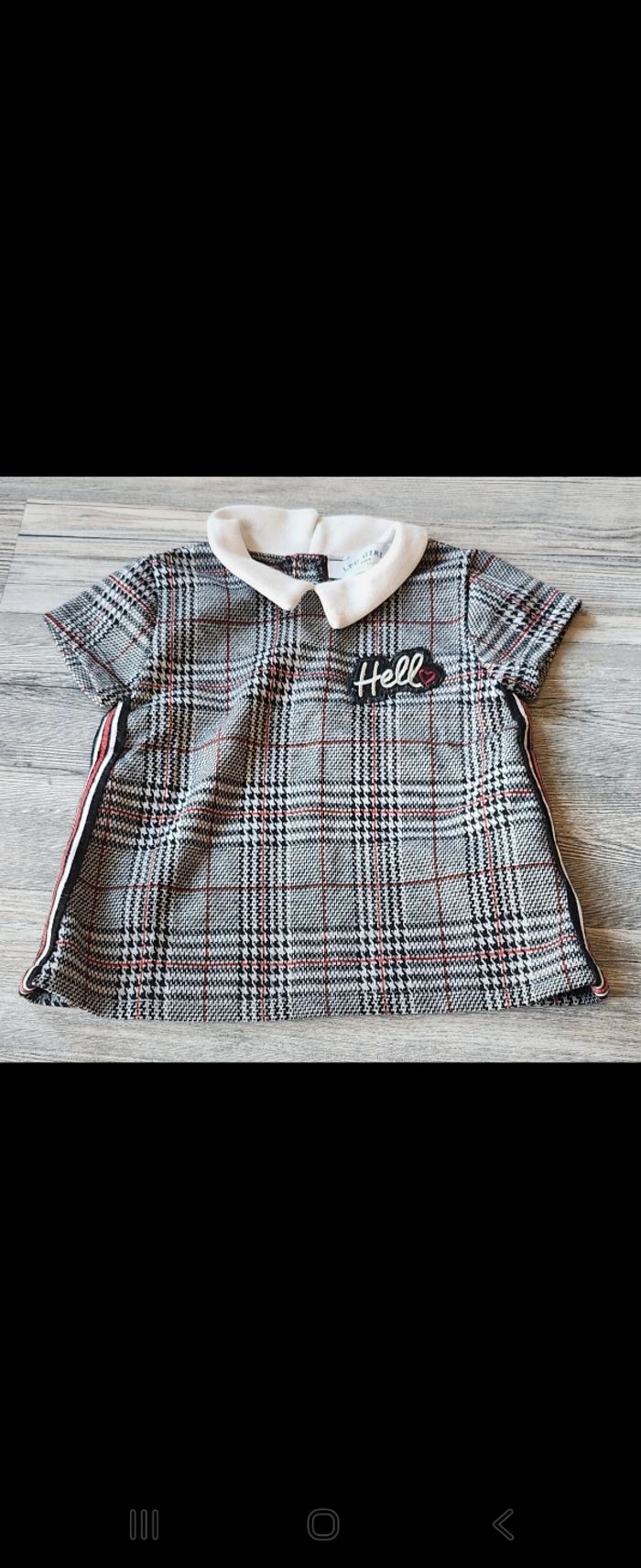 Robe fille à carreaux - Taille 3 mois