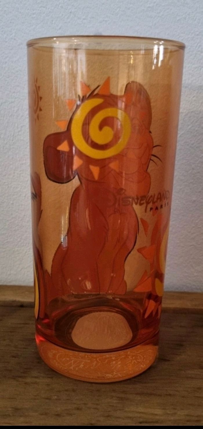 Verre Disneyland Simba roi lion - photo numéro 2